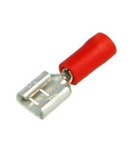 ELTECH INSULATED FEMALE LUG 7.0X0.8MM RED 10PCS